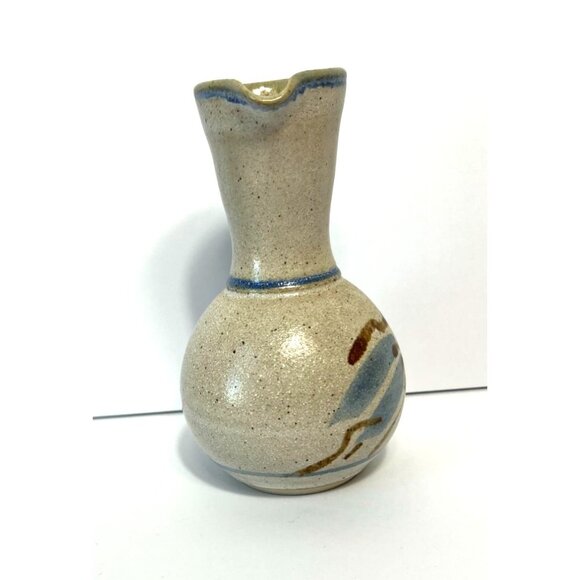 Vintage Cannie Ridge Harcourt Pottery Vase Carafe Australian Hand Thrown Clay - Picture 3 of 8